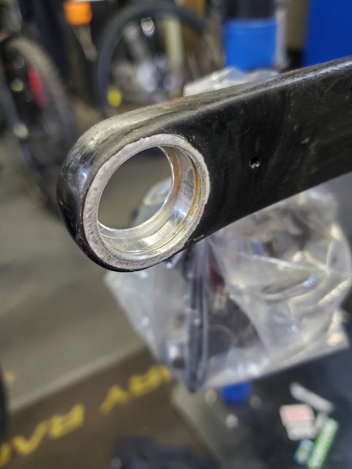 Precision bushing installation in mountain bike frame